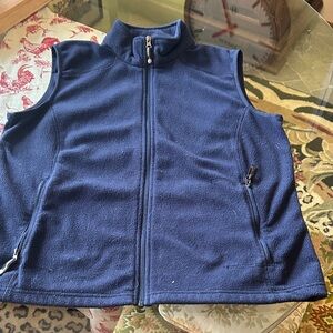 Navy Blue Fleece Women's Vest with great extra appointments